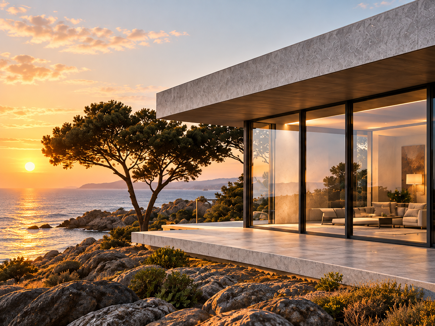 Illustrative RIVIERA ARCHITECTURE website scene